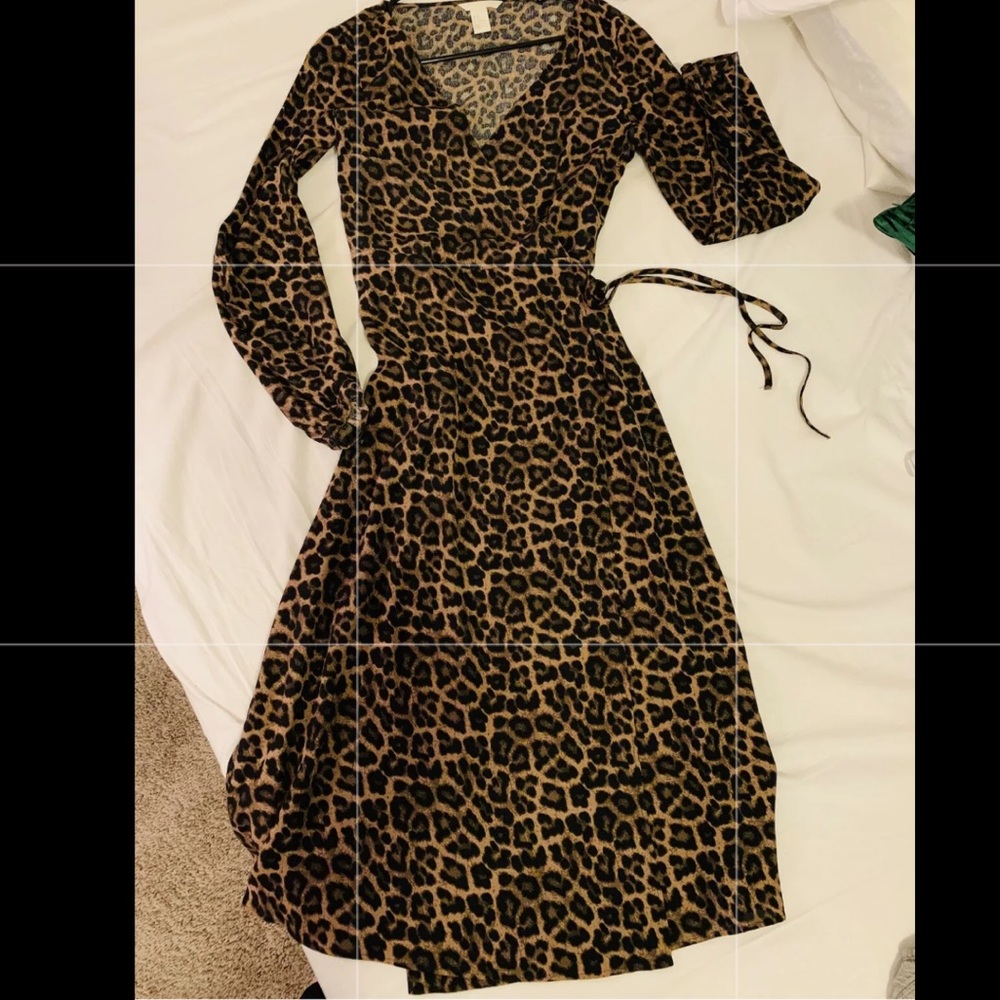 H&M NWOT LEOTARD ANIMAL PRINT DRESS